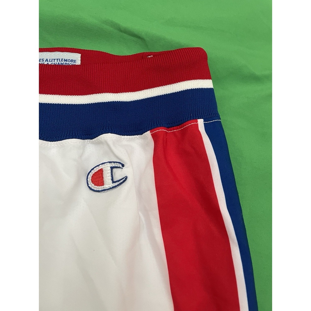 VTG‎ 90s Detroit Pistons TEAM ISSUED Champion Tearaway Pants 36x39 Made in USA - Picture 7 of 15